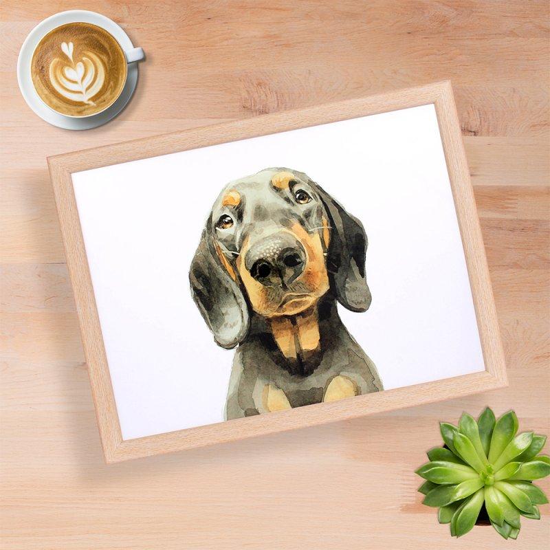 lesser & pavey DACHSHUND LAPTRAY LP75194