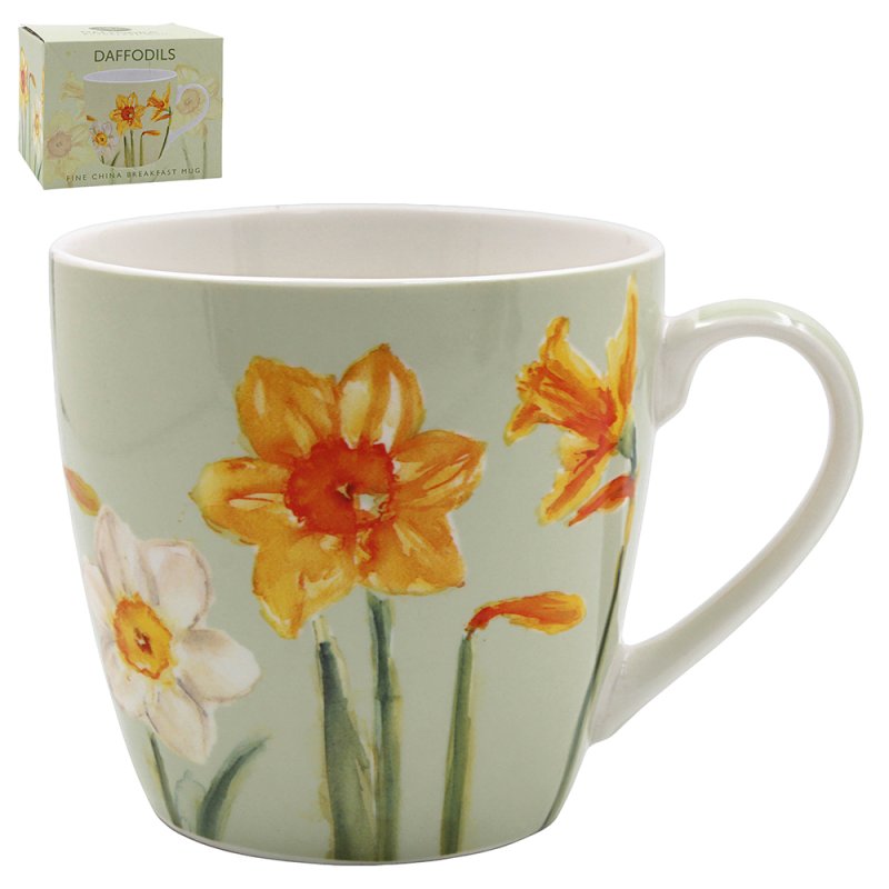lesser & pavey DAFFODILS BREAKFAST MUG LP96628