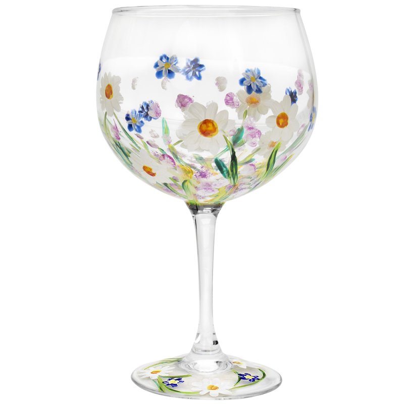 Lesser & Pavey DAINTY DAISIES GIN GLASS LP46703