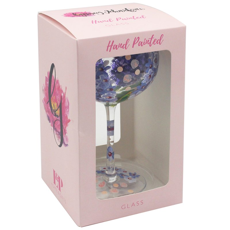 Lesser & Pavey DELPHINIUMS GIN GLASS LP74515