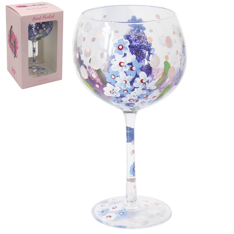 Lesser & Pavey DELPHINIUMS GIN GLASS LP74515