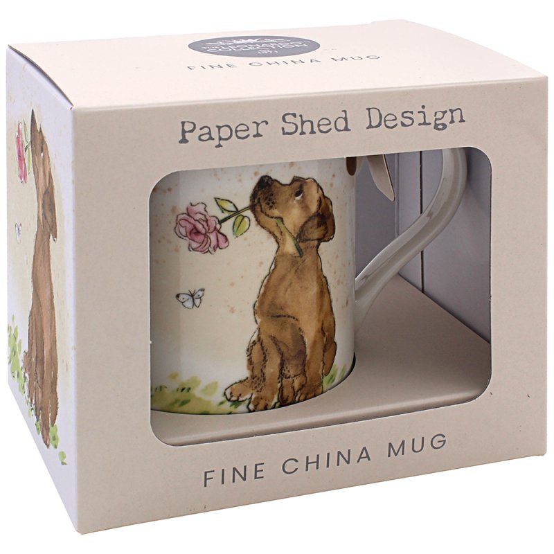 Lesser & Pavey DOG WITH ROSE MUG LP96434