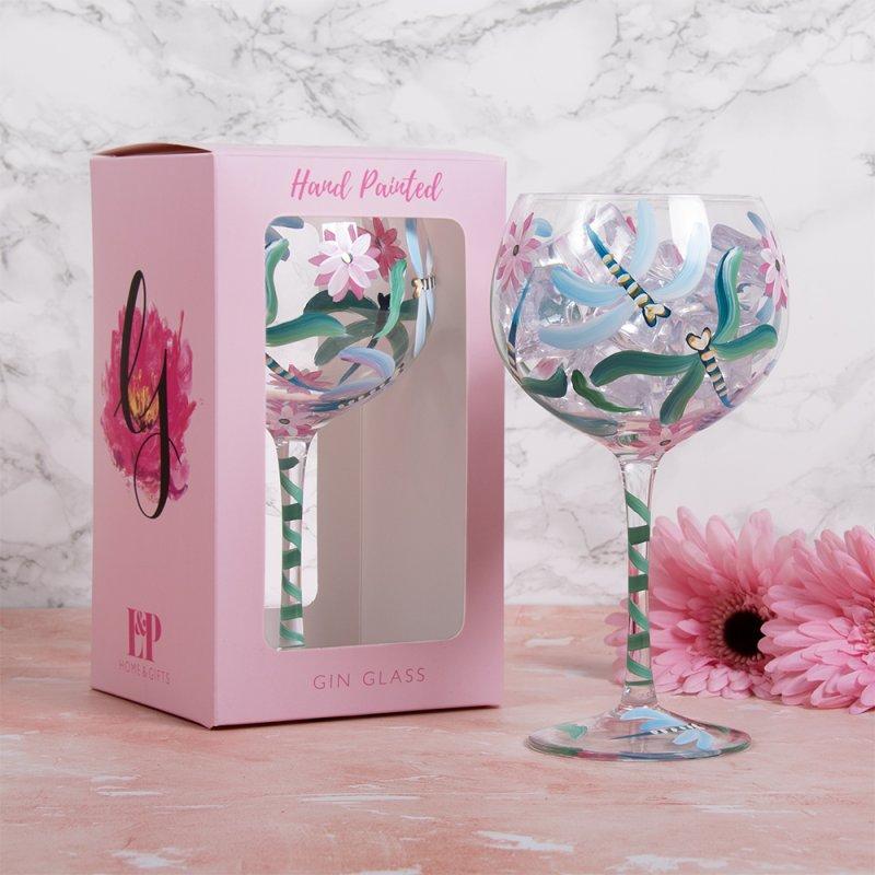 lesser & pavey DRAGONFLIES GIN GLASS LP75742