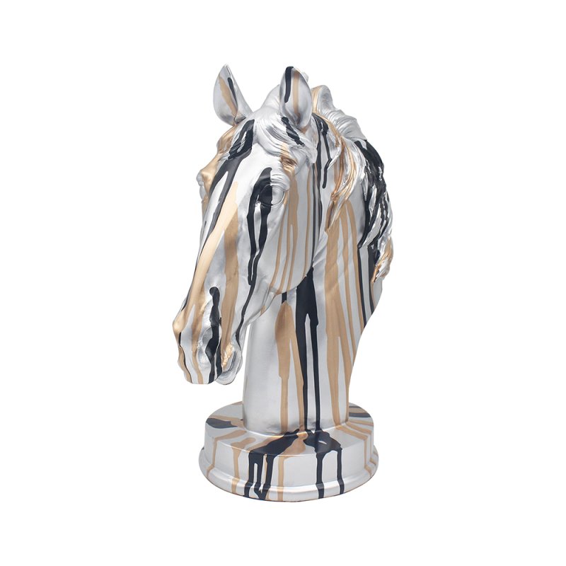 Lesser & Pavey DRIP ART HORSE BUST SILVER LP74320