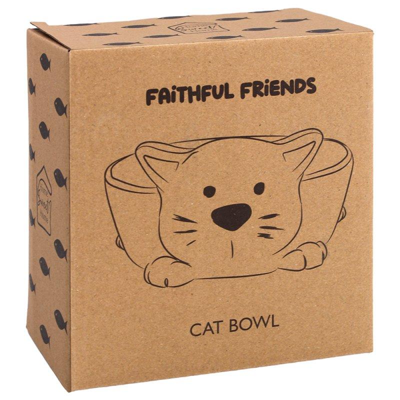 Lesser & Pavey FAITHFUL FRIENDS CAT BOWL LP73811