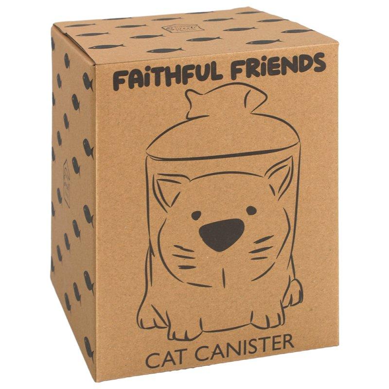 Lesser & Pavey FAITHFUL FRIENDS CAT CANISTER LP73812