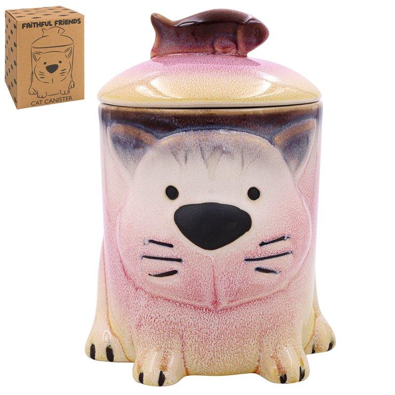 lesser & pavey FAITHFUL FRIENDS CAT CANISTER LP73812