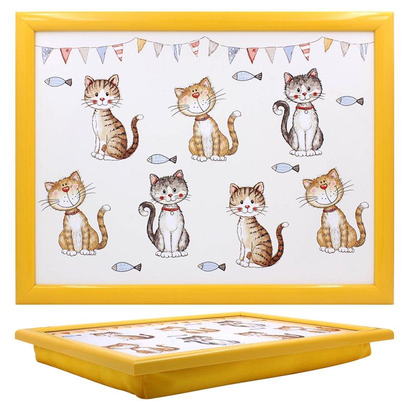 lesser & pavey FAITHFUL FRIENDS CAT LAPTRAY LP74468