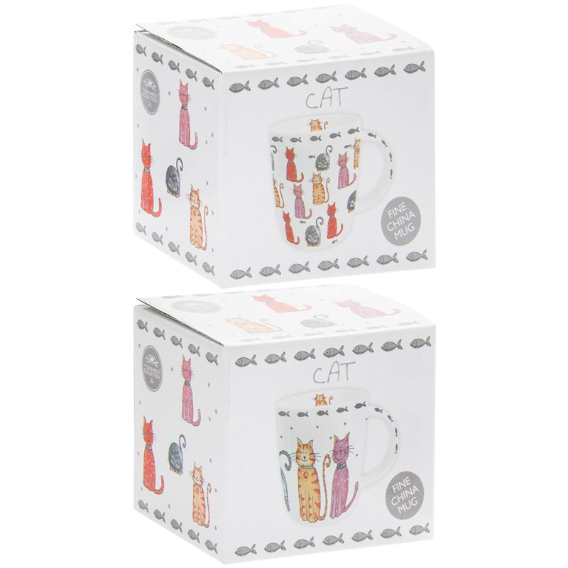 Lesser & Pavey FAITHFUL FRIENDS CAT MUG 2A LP93914