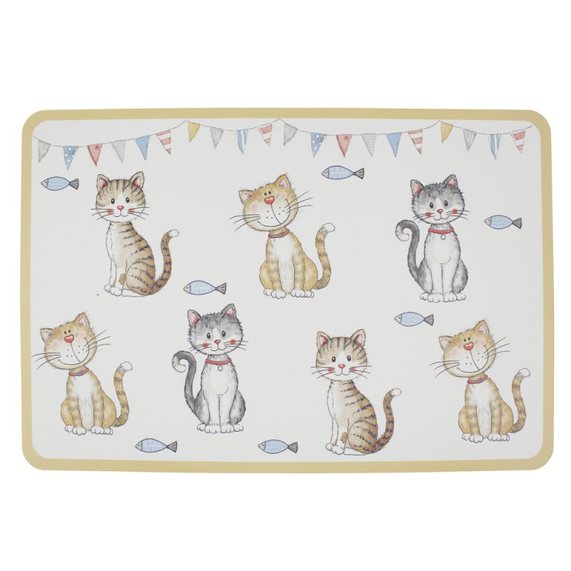 lesser & pavey FAITHFUL FRIENDS CAT PLACEMAT LP74466