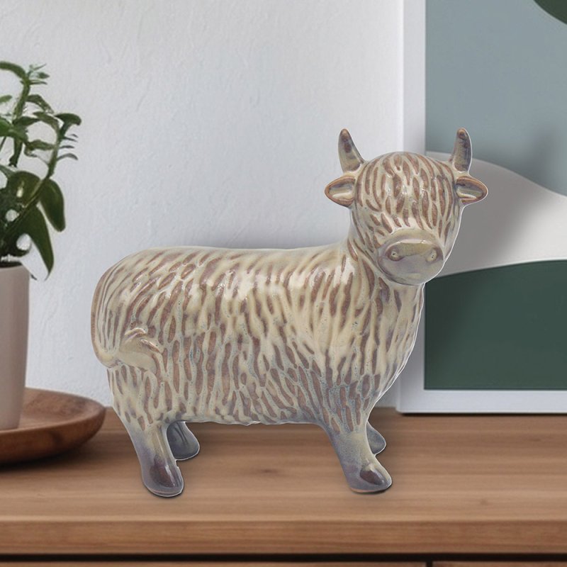 lesser & pavey FARMYARD FUN HIGHLAND COW MED LP76566