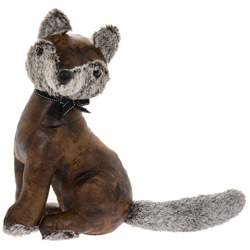 lesser & pavey FAUX LEATHER FOX DOORSTOP LP45558