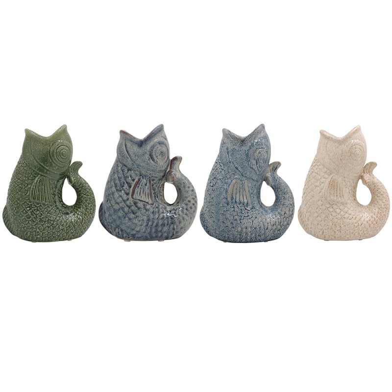 Lesser & Pavey FISH JUG / VASE 23CM 4 ASST LP76723