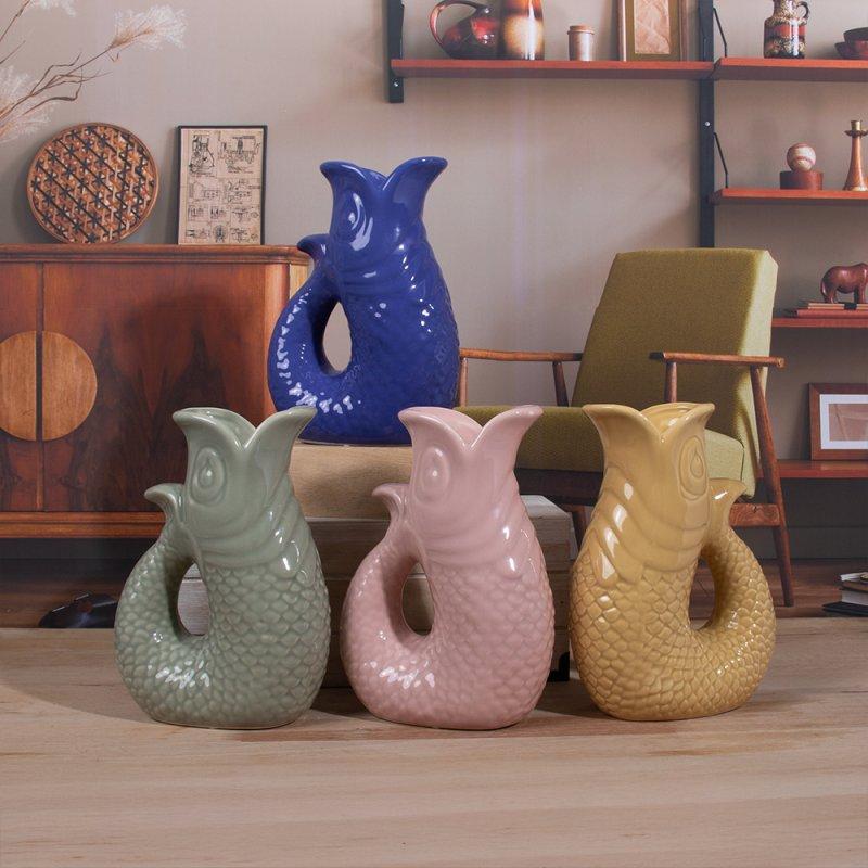 lesser & pavey FISH JUG/VASE 4 ASST 20CM LP76744