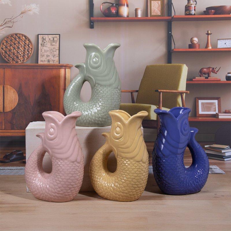 lesser & pavey FISH JUG/VASE 4 ASST 26CM LP76749