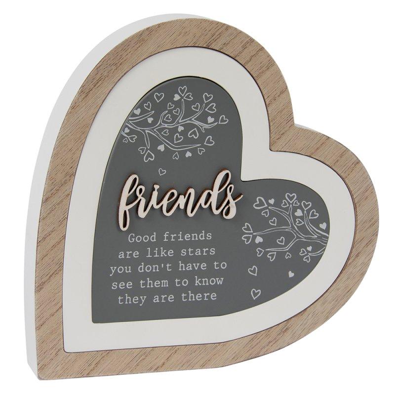 Lesser & Pavey FRIENDS 3D HEART PLAQUE LP72444