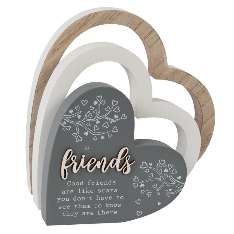 Lesser & Pavey FRIENDS 3D HEART PLAQUE LP72444