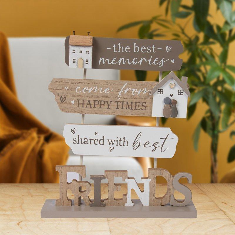 lesser & pavey FRIENDS STANDING PLAQUE LP72311
