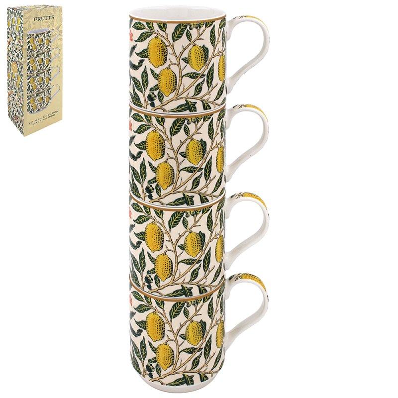 Lesser & Pavey FRUITS STACKING MUGS SET 4 LP96329