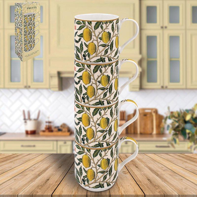 lesser & pavey FRUITS STACKING MUGS SET 4 LP96329
