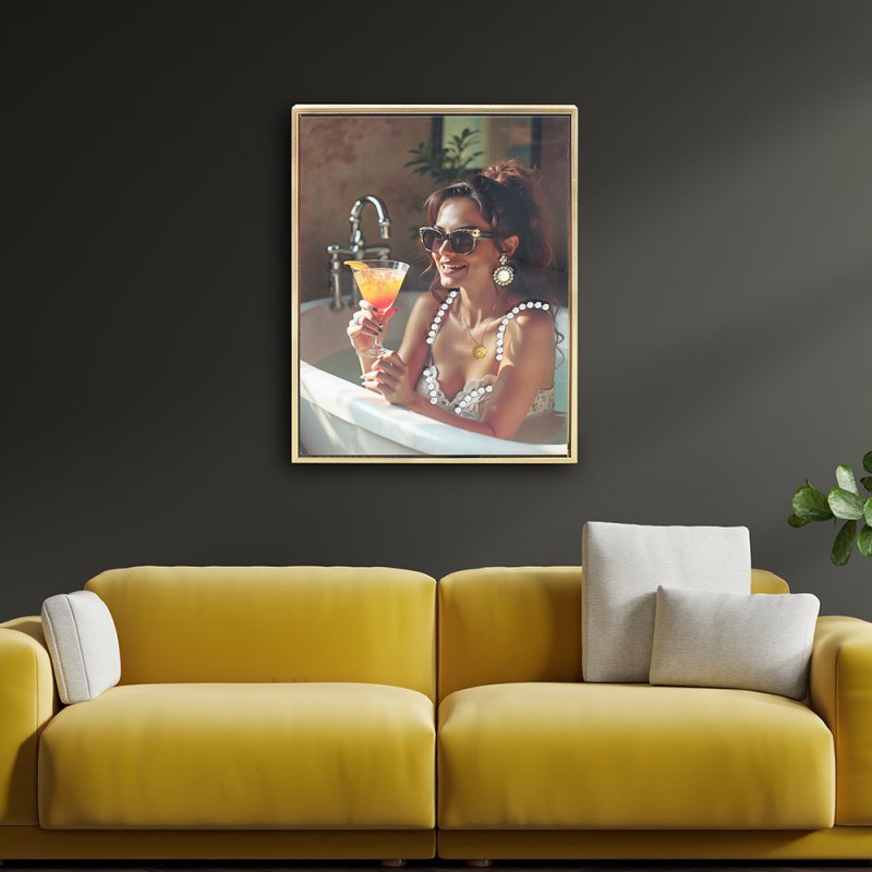 lesser & pavey GIRL BATHTIME WALL ART LP76188