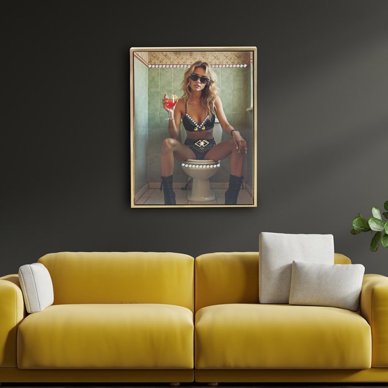 lesser & pavey GIRL LOO - TIME WALL ART LP76187