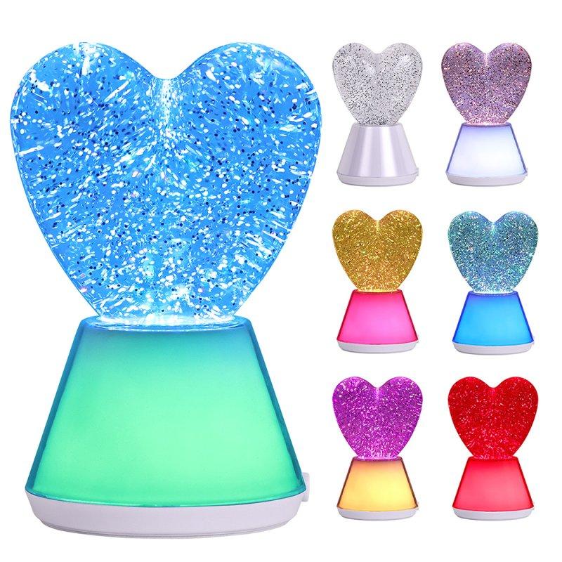 Lesser & Pavey GLITTER HEART LAMP LP76355