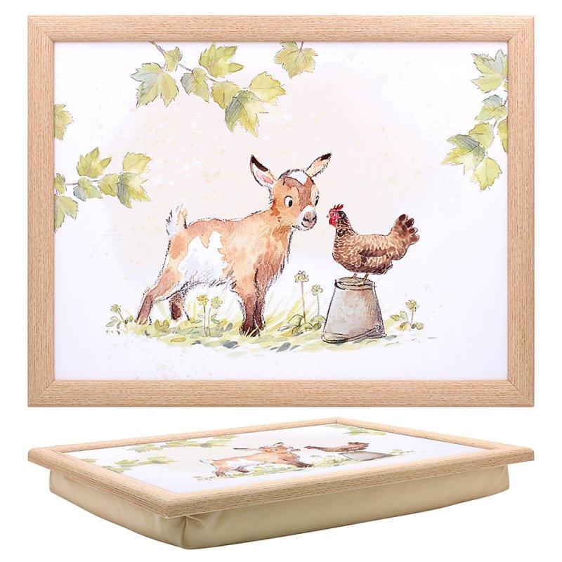 lesser & pavey GOAT & HEN LAPTRAY LP96464
