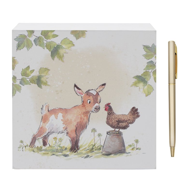 lesser & pavey GOAT & HEN MEMO PAD LP96452