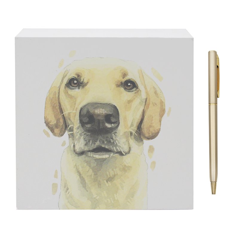 Lesser & Pavey GOLDEN LABRADOR MEMO BLOCK LP75175