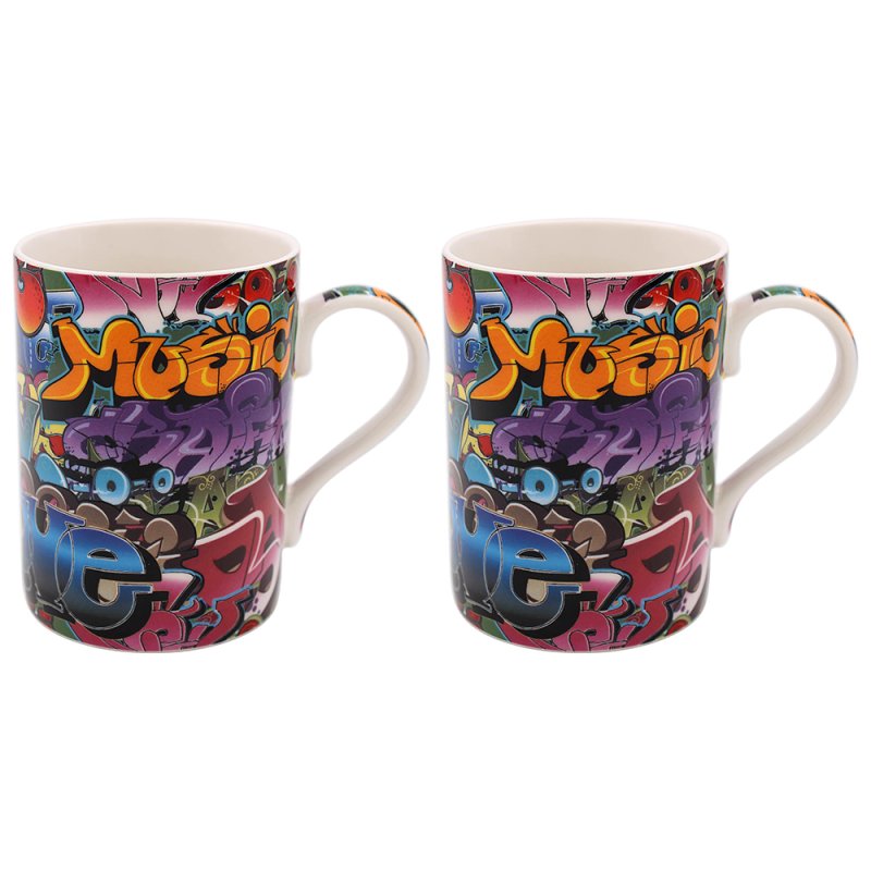 lesser & pavey GRAFFITI MUGS SET OF 2 LP95527
