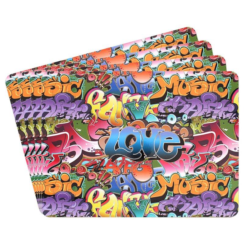 lesser & pavey GRAFFITI PLACEMATS SET 4 LP95530