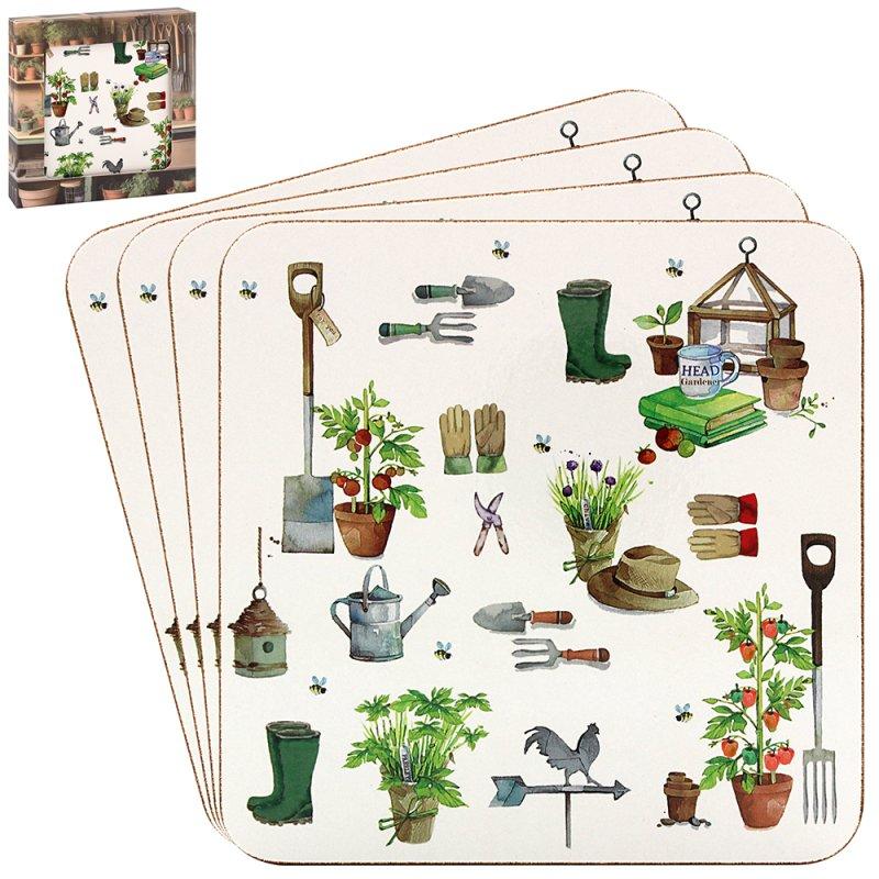 lesser & pavey GREEN FINGERS COASTERS S4 LP95809