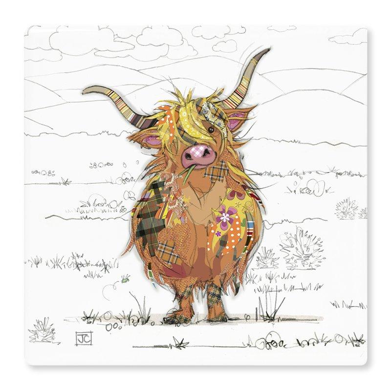 Lesser & Pavey HAMISH HIGHLAND COW COASTER LP34183