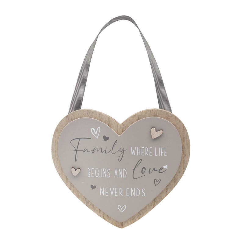 lesser & pavey HEART PLAQUE FAMILY LP73635