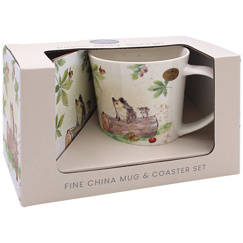Lesser & Pavey HEDGEHOG & MOUSE MUG & COASTER LP96443