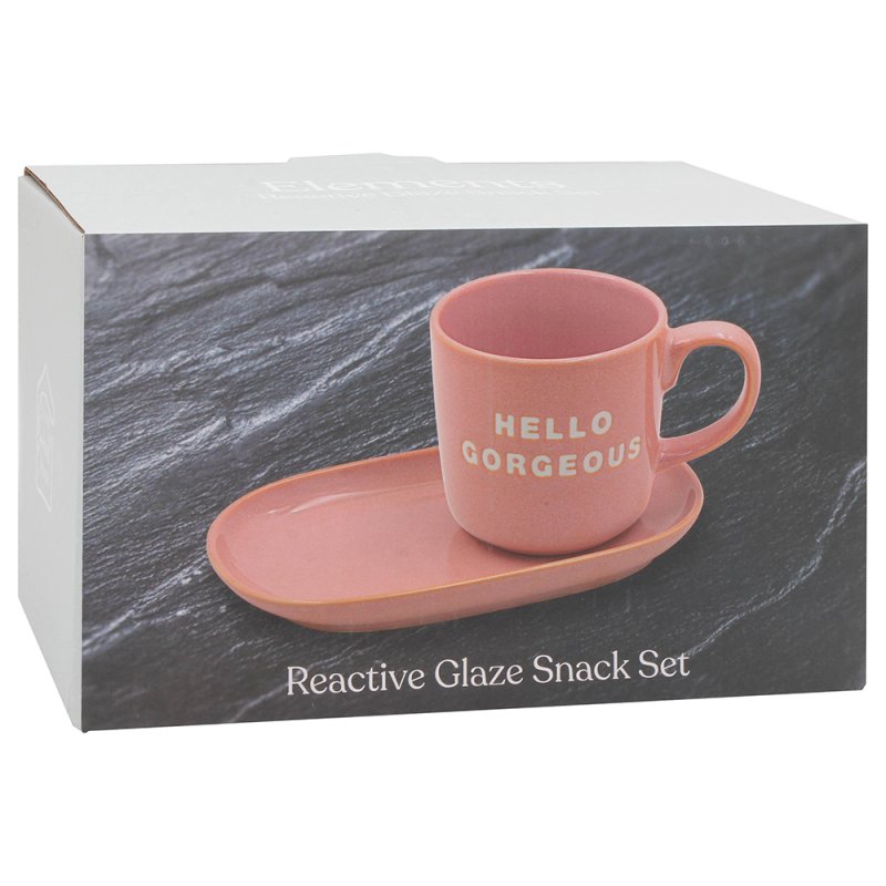 Lesser & Pavey HELLO GORGEOUS SNACK SET-PINK LP76365