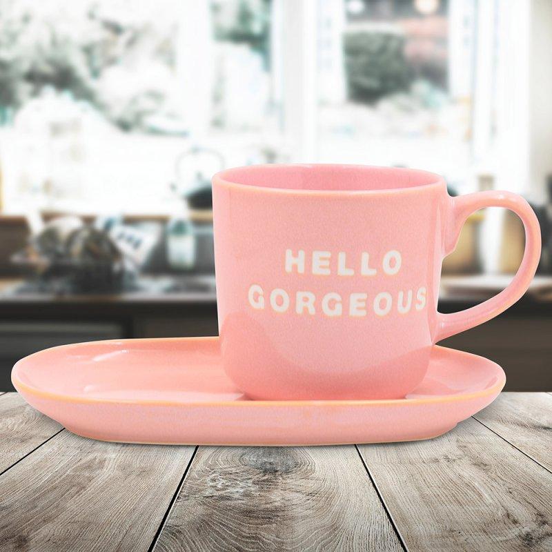 lesser & pavey HELLO GORGEOUS SNACK SET-PINK LP76365