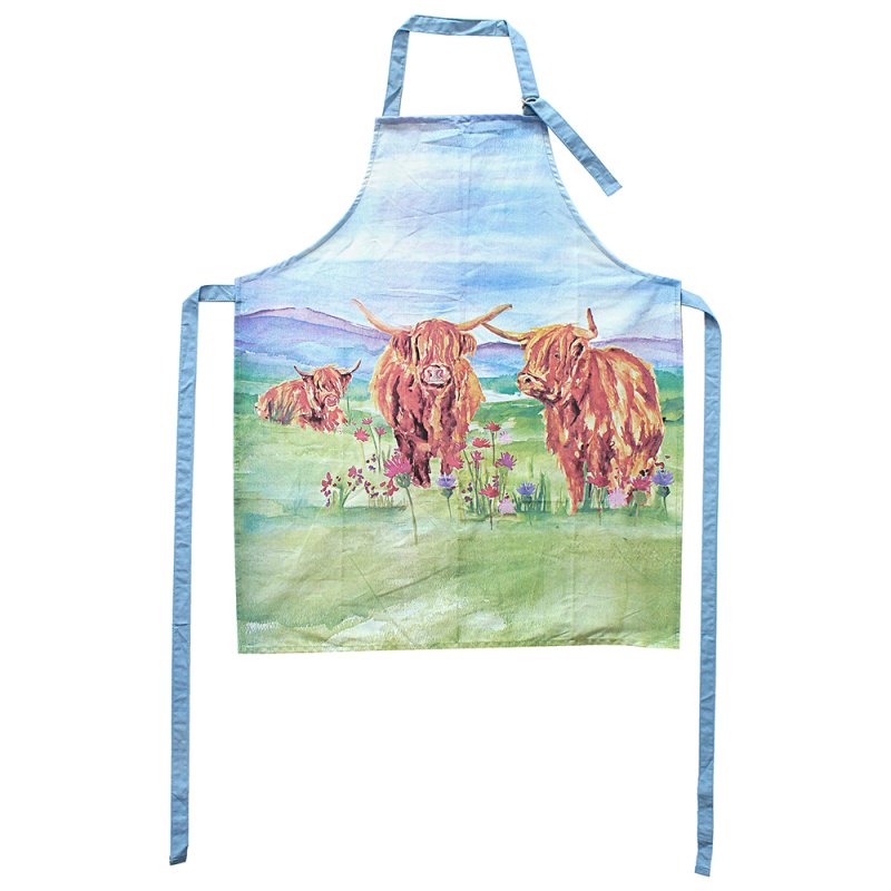 lesser & pavey HIGHLAND COW APRON LP76708