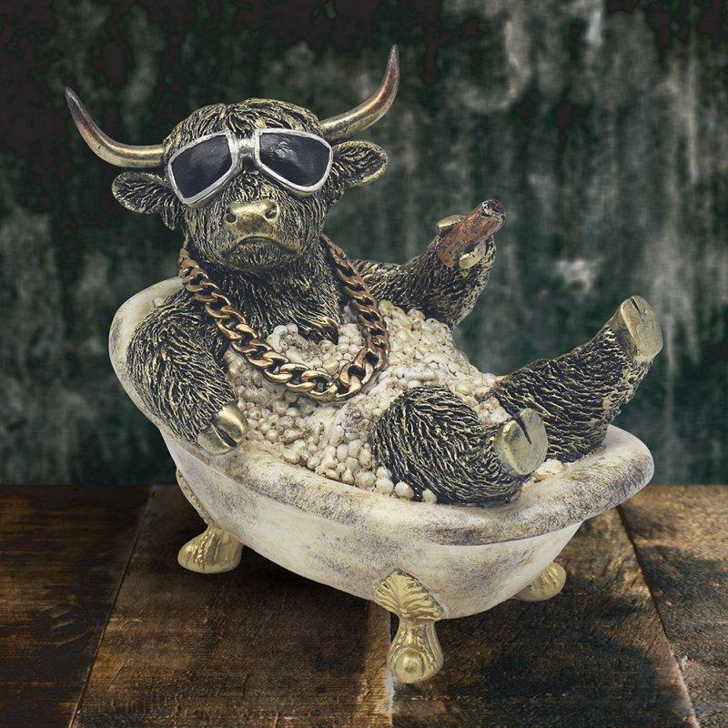 lesser & pavey HIGHLAND COW BATHTIME LP76449