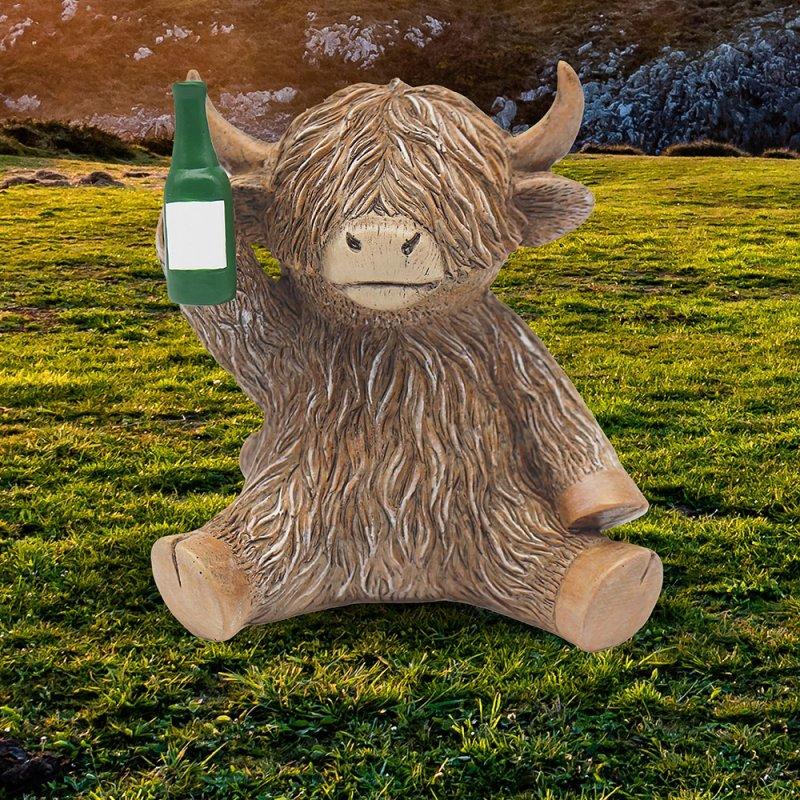 lesser & pavey HIGHLAND COW BEER CHEERS LP76228