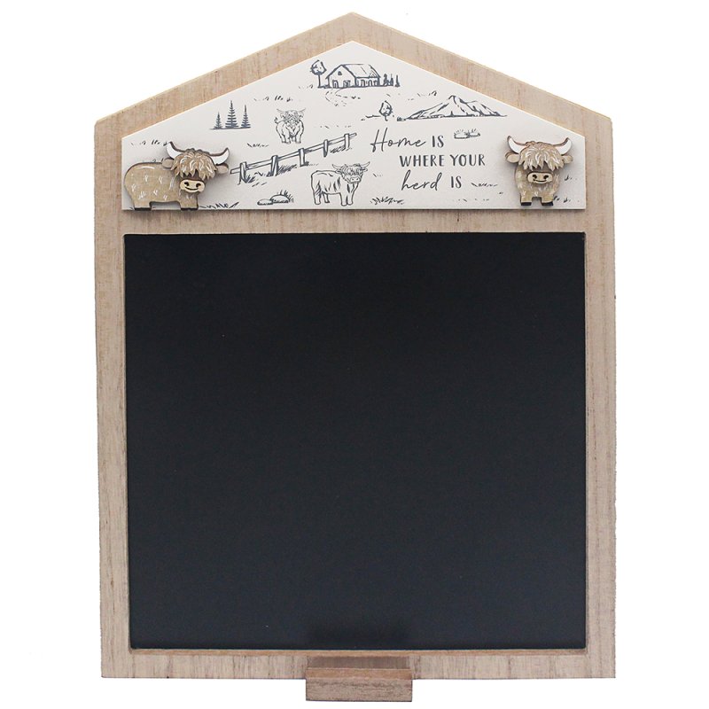 lesser & pavey HIGHLAND COW BLACKBOARD LP75378