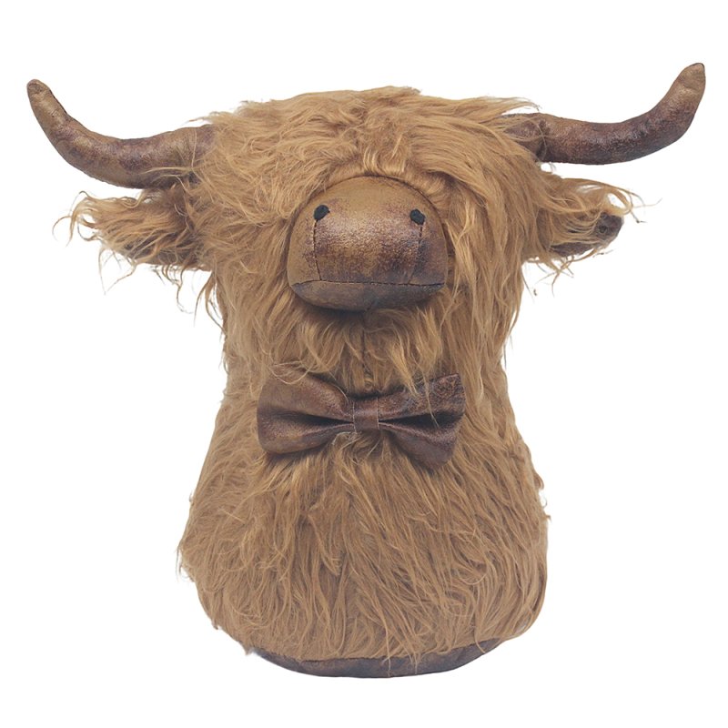 lesser & pavey HIGHLAND COW BOWTIE DOORSTOP LP76297