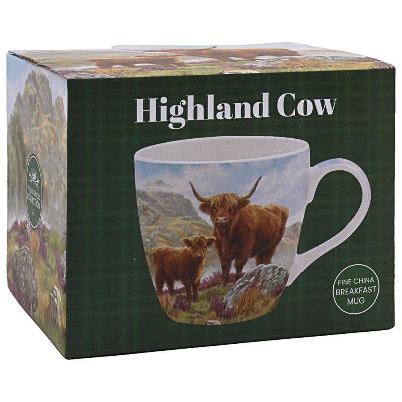 Lesser & Pavey HIGHLAND COW BREAKFAST MUG LP96516