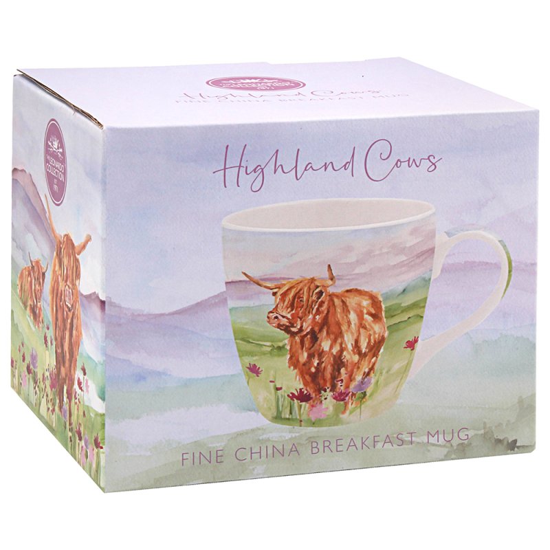 Lesser & Pavey HIGHLAND COW BREAKFAST MUG LP96762