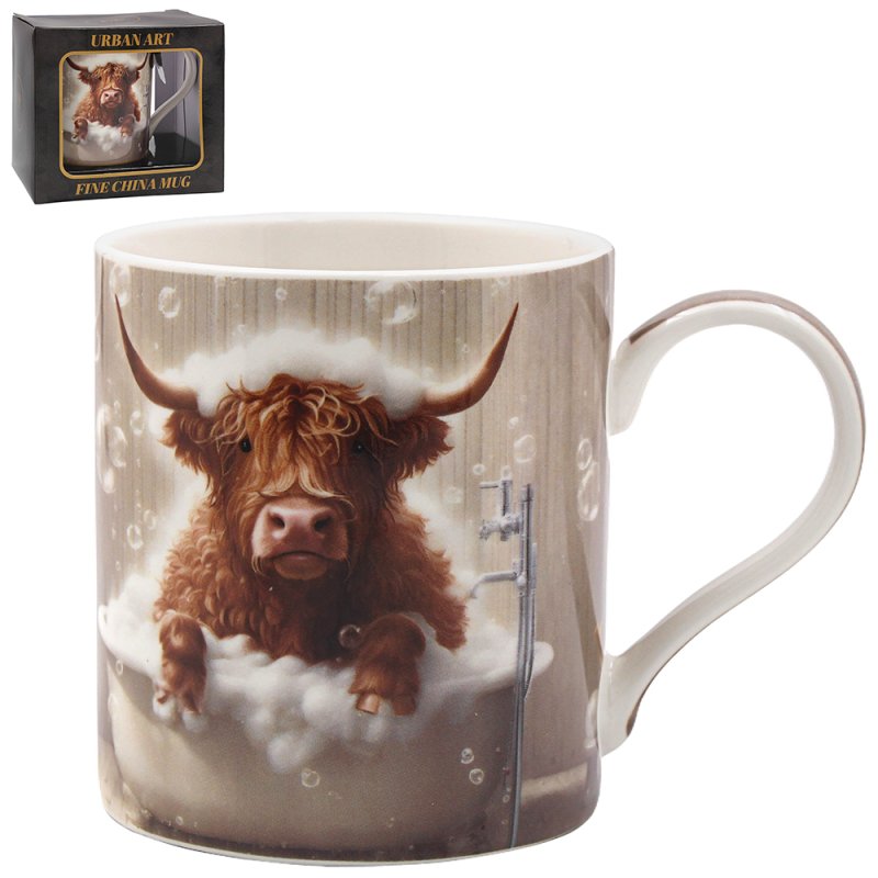 Lesser & Pavey HIGHLAND COW BUBBLE BATH MUG LP96676