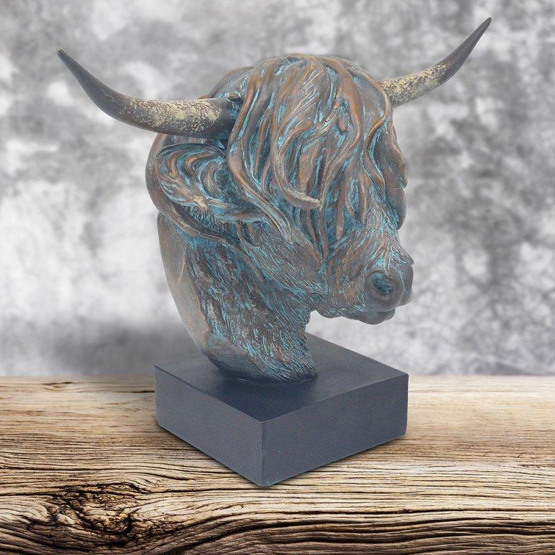 lesser & pavey HIGHLAND COW BUST LARGE LP76591
