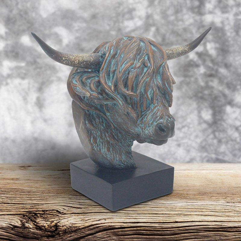 lesser & pavey HIGHLAND COW BUST MEDIUM LP76590