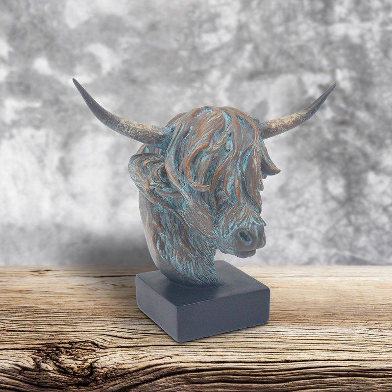 lesser & pavey HIGHLAND COW BUST SMALL LP76589