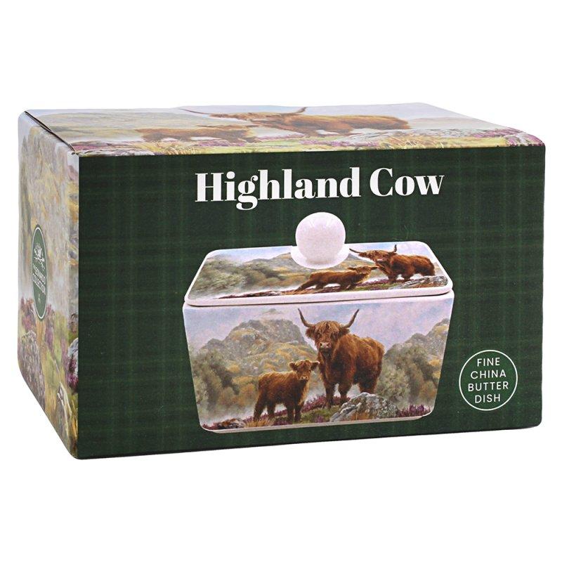 Lesser & Pavey HIGHLAND COW BUTTER DISH LP96519